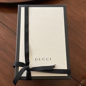 Gucci Gift Box & Ribbon 10”x 6 3/4”x 4”
